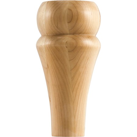 Hardware Resources 3" Wx3"Dx6"H White Birch Round Contemporary Bun Foot BF15-1-6-WB
